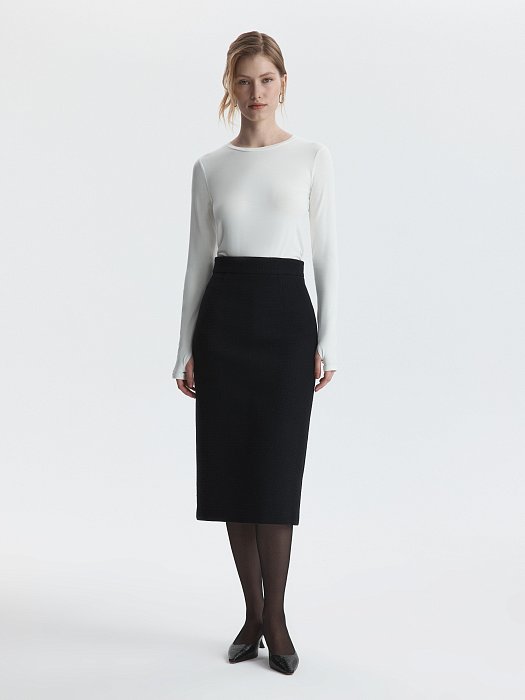 Юбка-карандаш из твида: фото №3