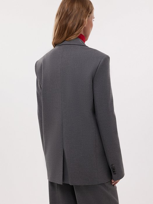 Прямой двубортный жакет: фото №4