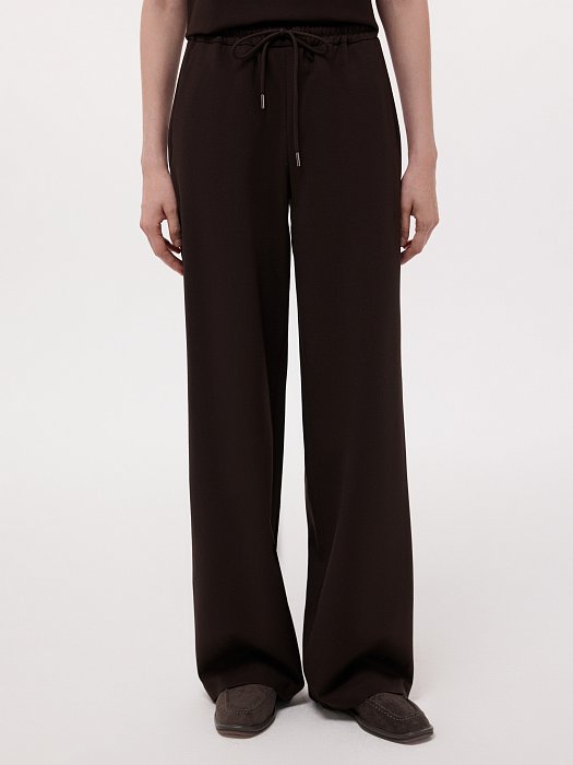 Брюки на кулиске из плотного трикотажа: фото №2