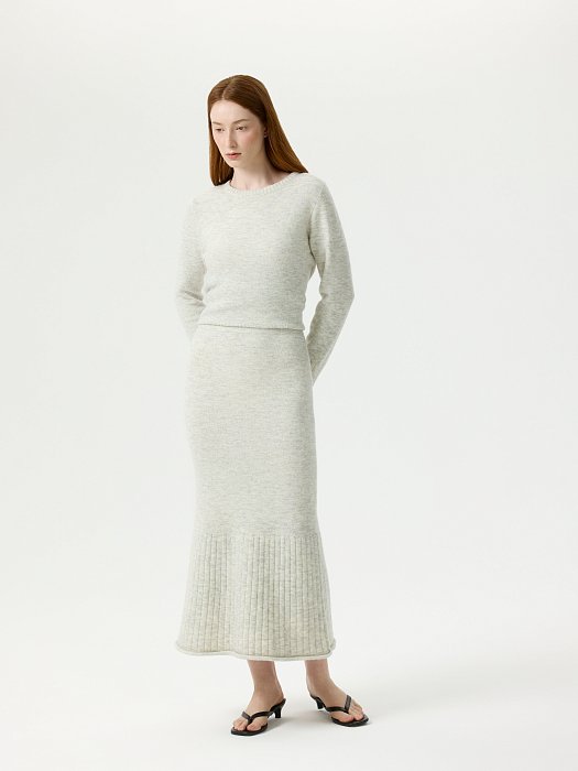 Вязаная юбка с шерстью: фото №2