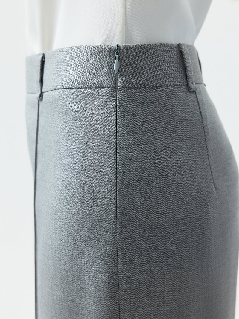 Широкие брюки «в елочку»