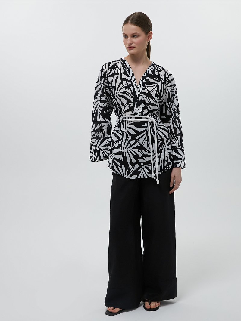 Хлопковая туника на кулиске