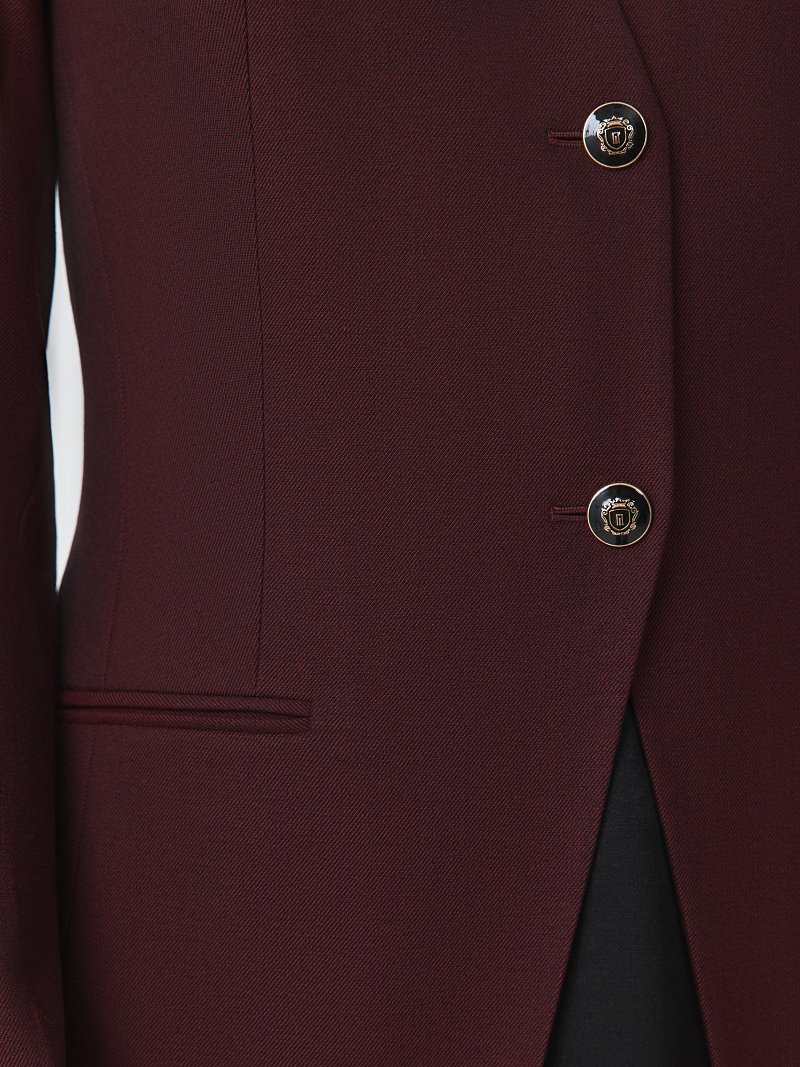 Приталенный жакет с шерстью (Р158)