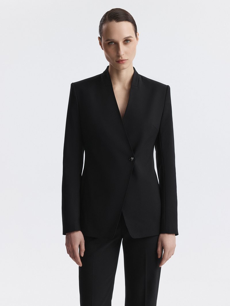 Асимметричный жакет из хлопка