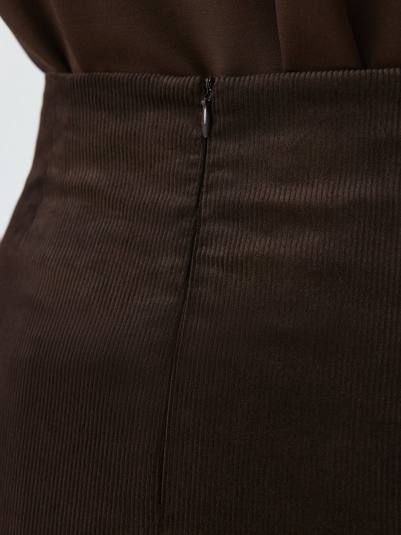 Вельветовая мини-юбка