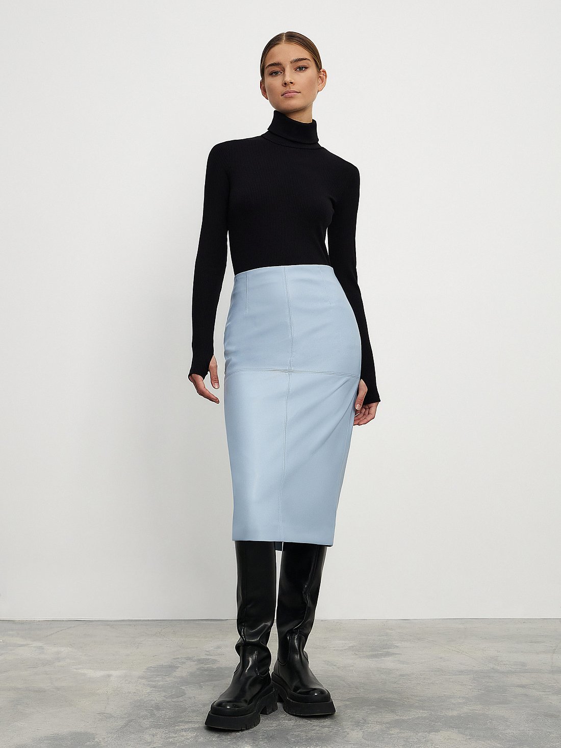 Юбка-карандаш из экокожи : фото №1