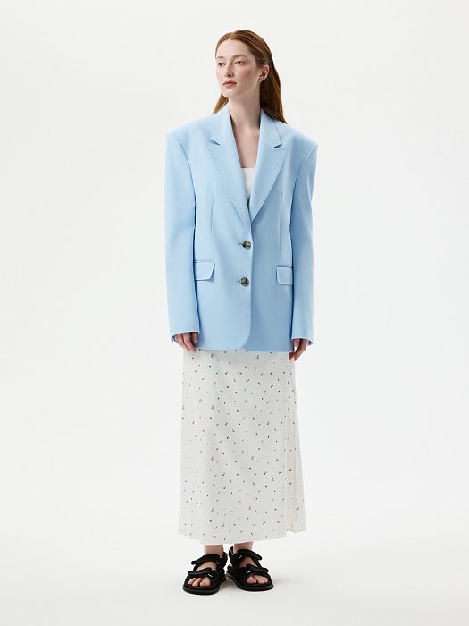 Прямой жакет из хлопка: фото №2