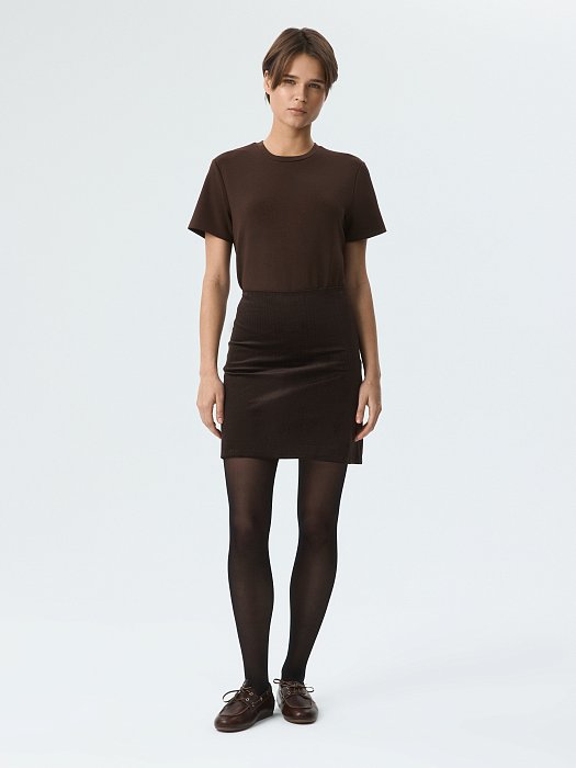 Вельветовая мини-юбка: фото №7