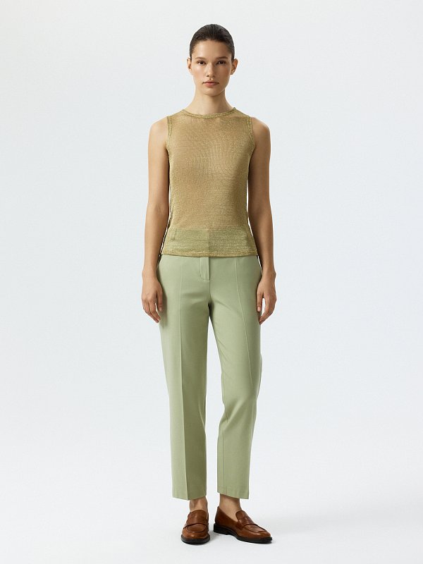 Сетчатый топ с люрексом