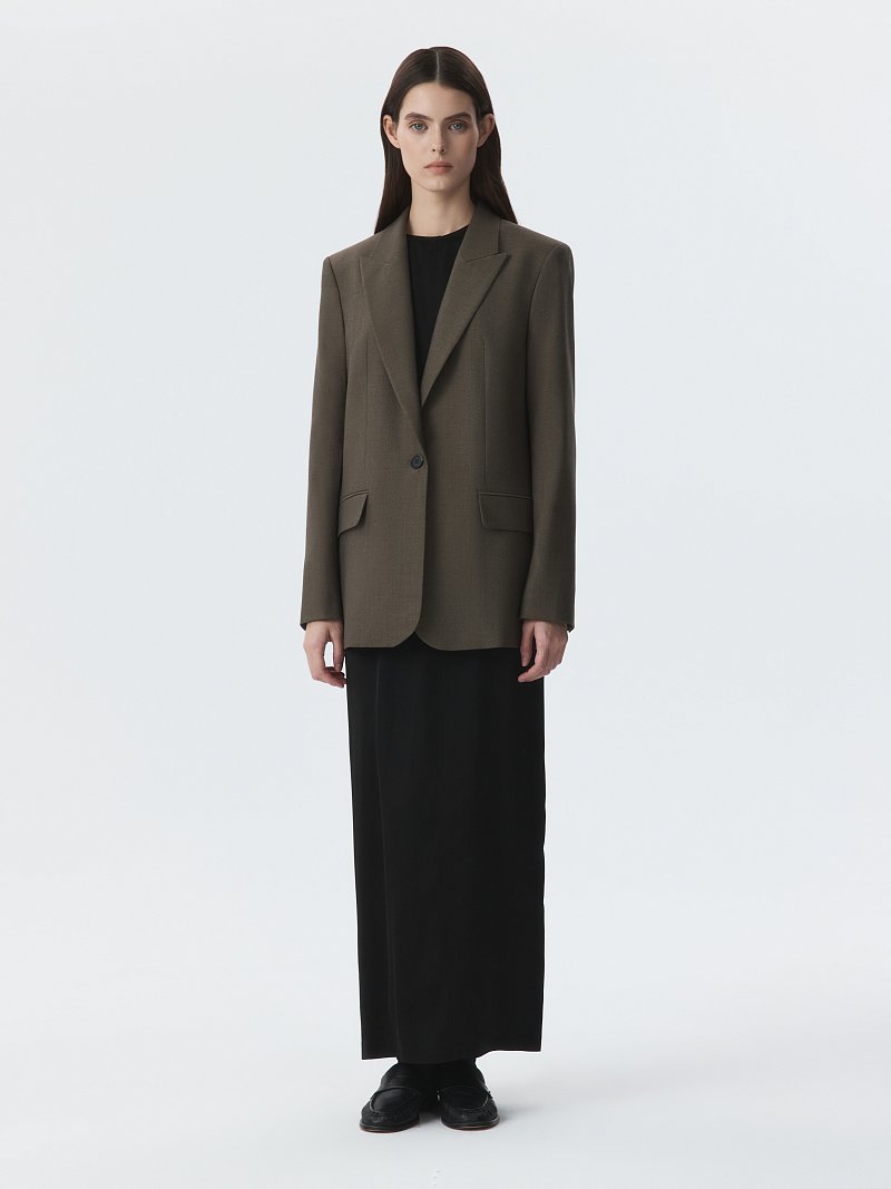 Прямой однобортный жакет (Р158)