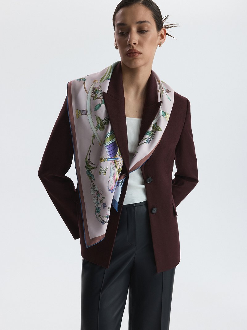 Платок с натуральным шелком