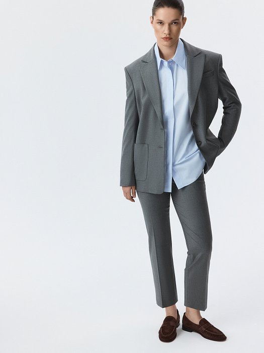 Свободная рубашка из хлопка: фото №6