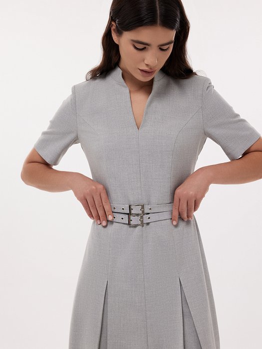 Платье-мини со складками: фото №3