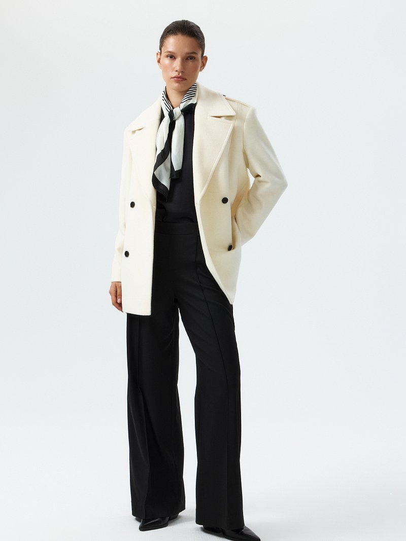 Широкие брюки «в елочку»