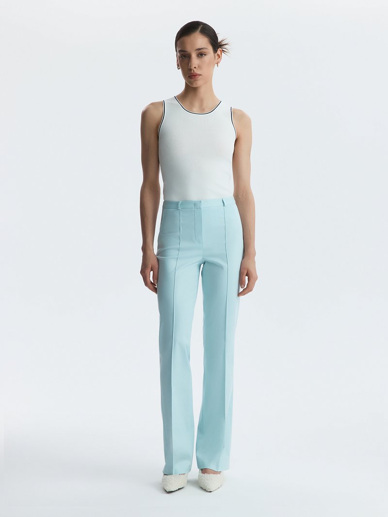 Расклешенные брюки из хлопка (Р158)