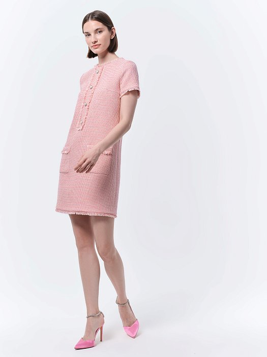 Твидовое платье с карманами: фото №3