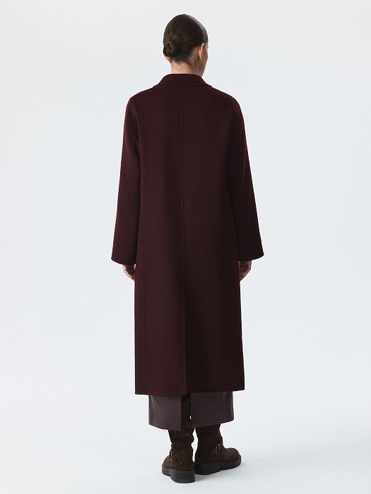 Длинное пальто с шерстью: фото №5