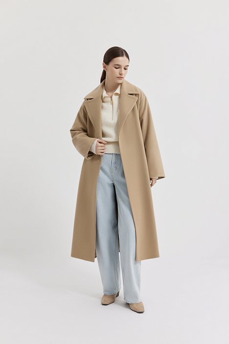 Пальто-халат из шерсти (Р158): фото №2