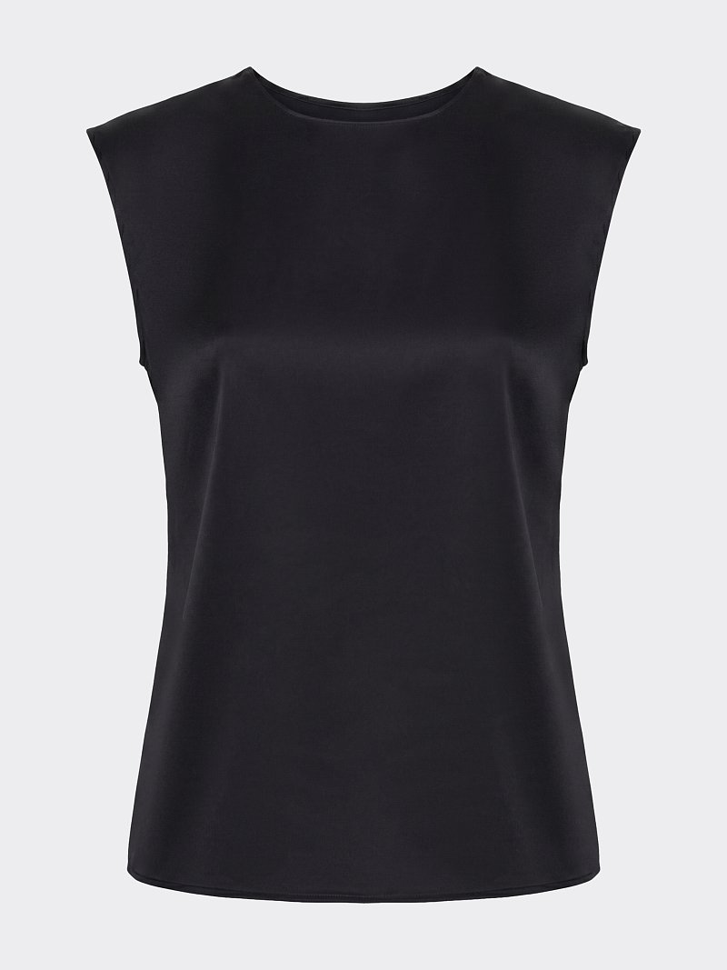 Топ из атласной ткани