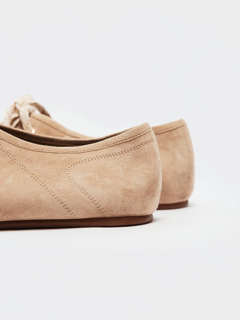 Балетки из натуральной замши