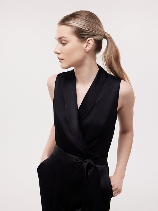 Атласный комбинезон: фото №4