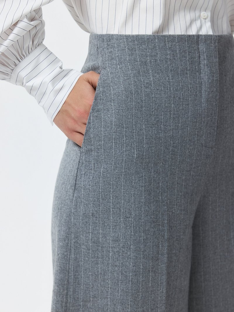 Кюлоты из фланели в полоску