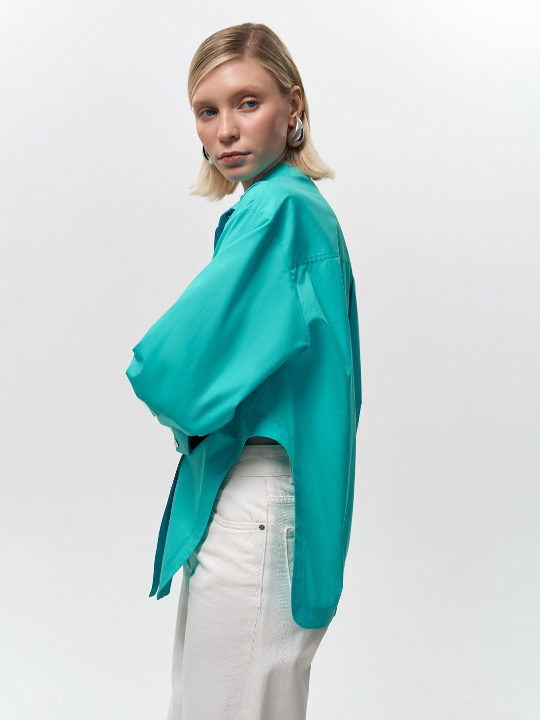 Рубашка с асимметричным низом: фото №1