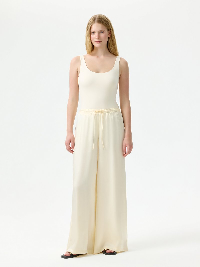 Атласные брюки на кулиске