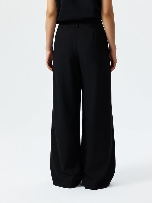 Широкие брюки с защипами: фото №6