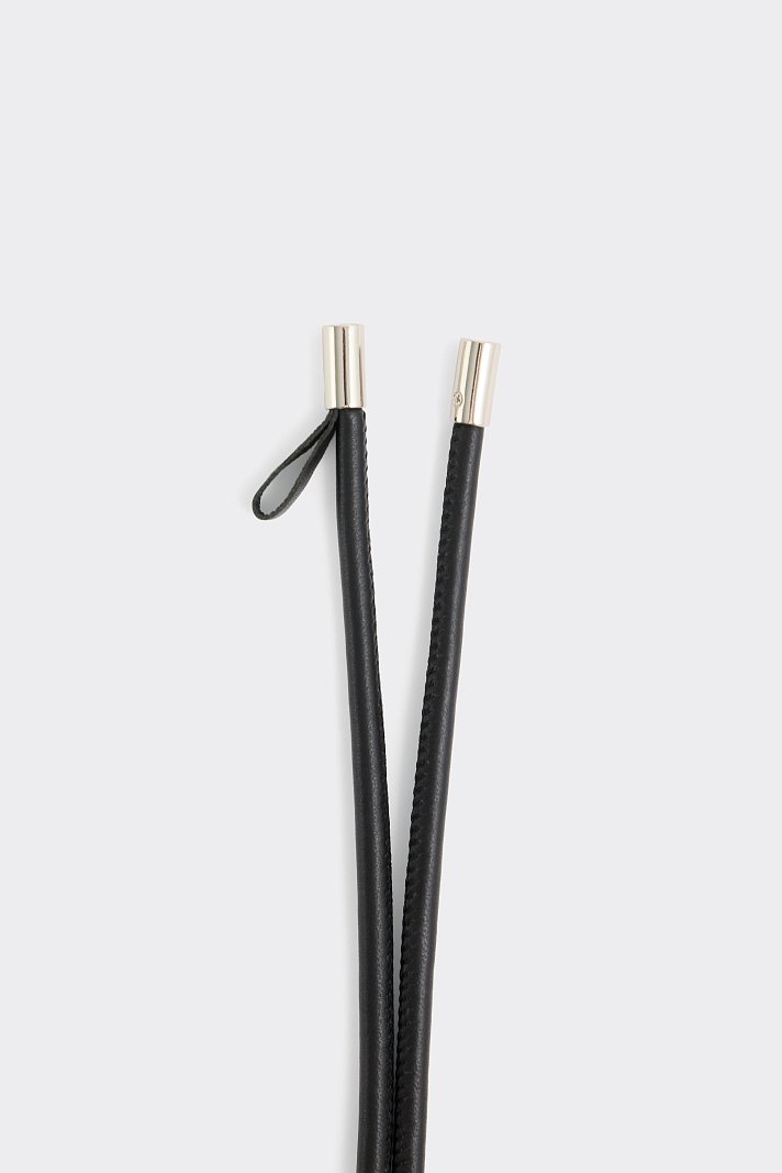 Пояс-шнурок из натуральной кожи