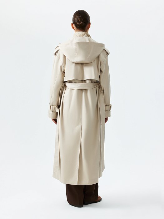 Плащ со съемным жилетом и капюшоном: фото №2