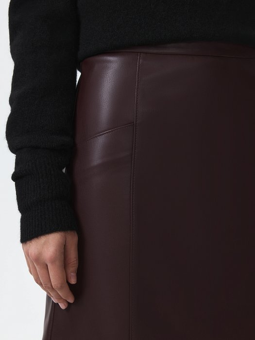 Мини-юбка из экокожи: фото №4