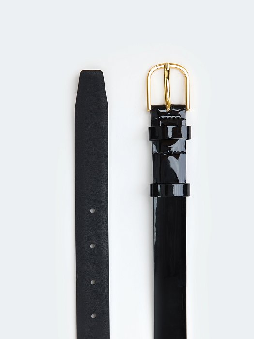 Ремень из лакированной кожи: фото №4