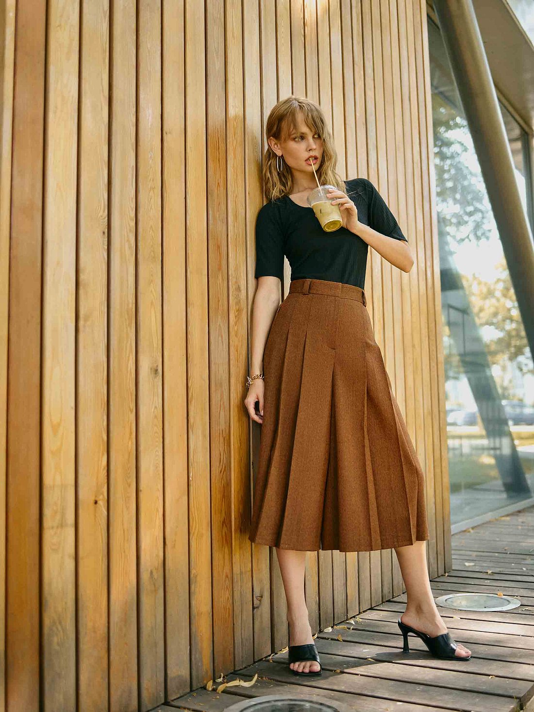 Кюлоты с защипами: фото №1