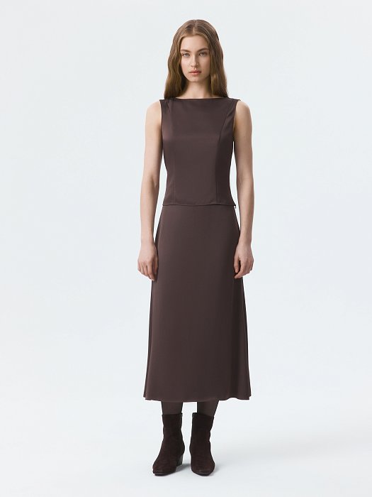 Атласный топ на молнии: фото №2