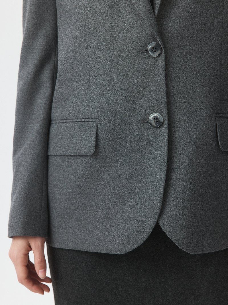 Прямой однобортный жакет