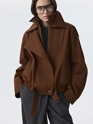 Объемная куртка из хлопка