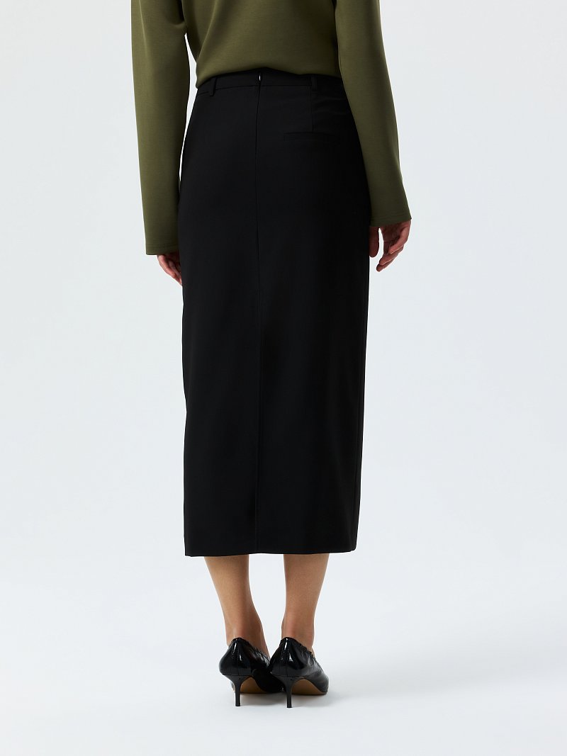 Прямая юбка-макси