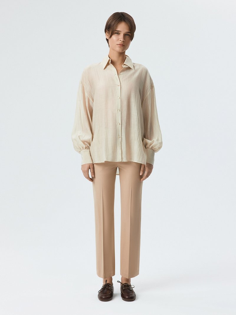 Блуза из жатого тенселя