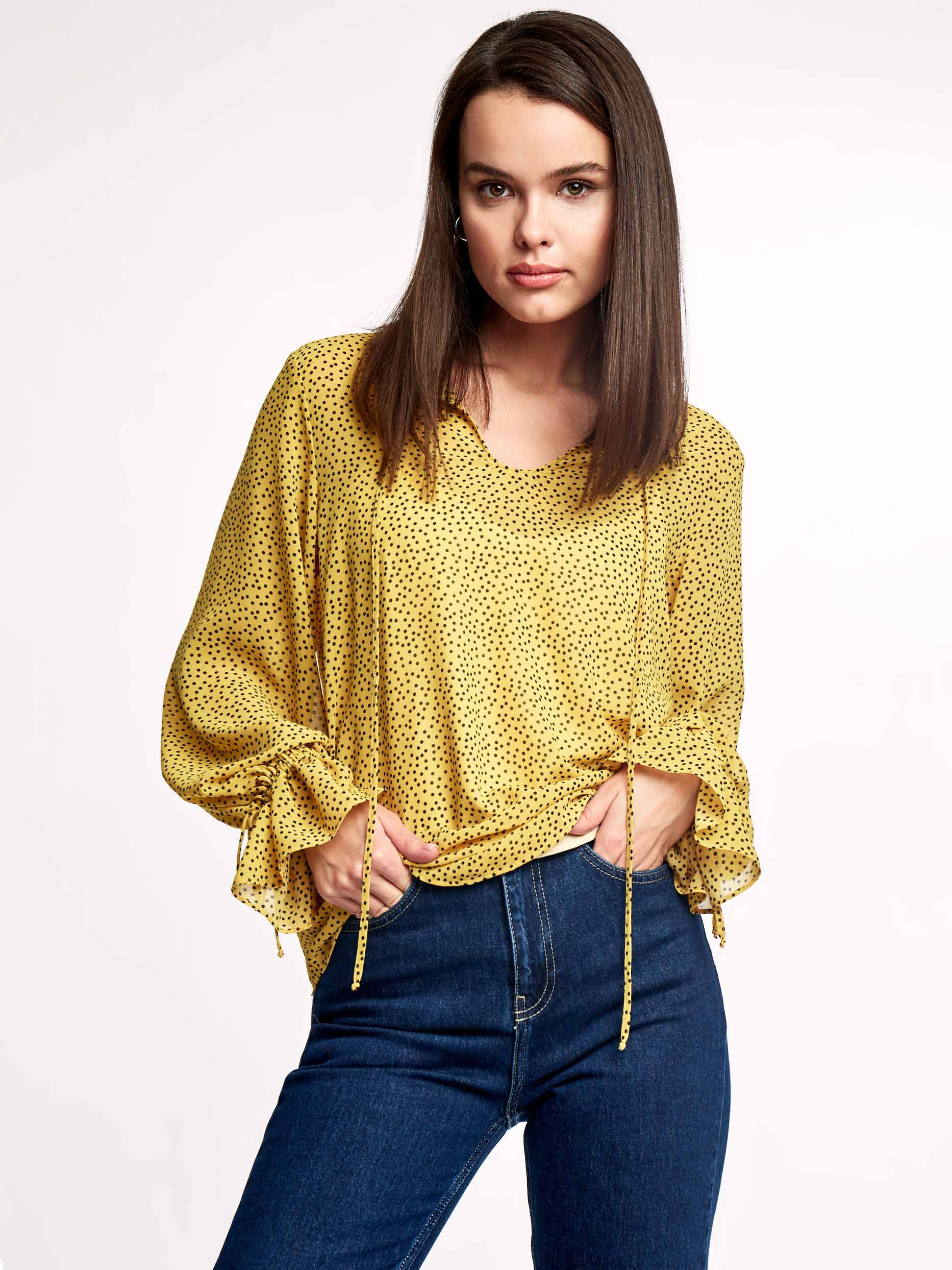 Свободная блуза из шифона: фото №1