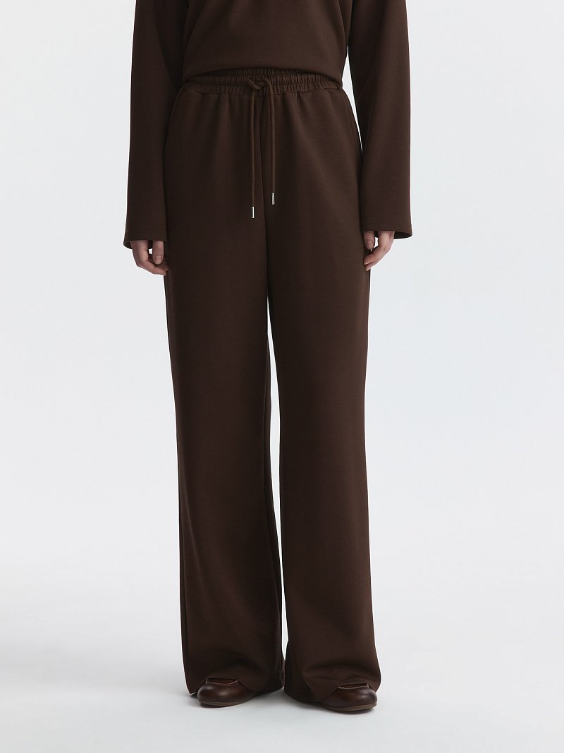 Трикотажные брюки на кулиске