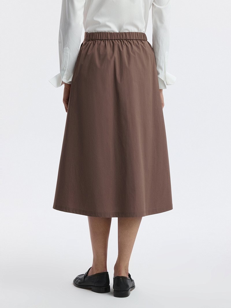 Юбка в складку из хлопка