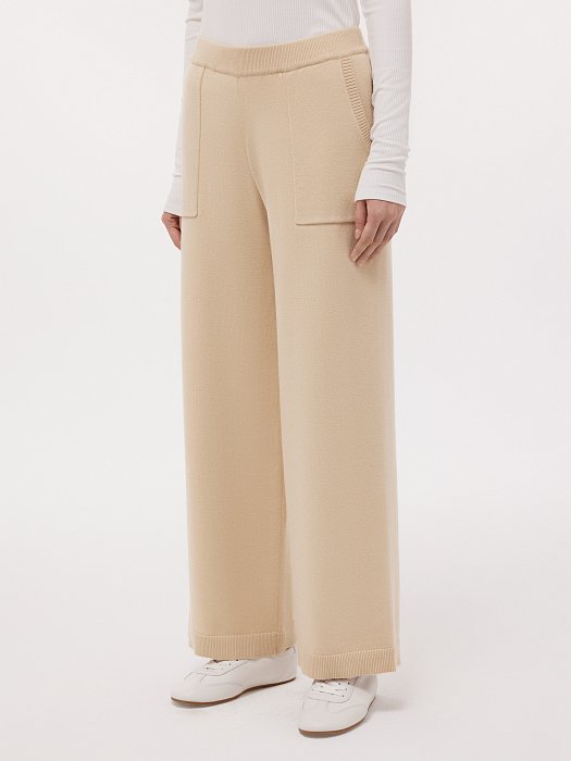 Прямые брюки из трикотажа: фото №2