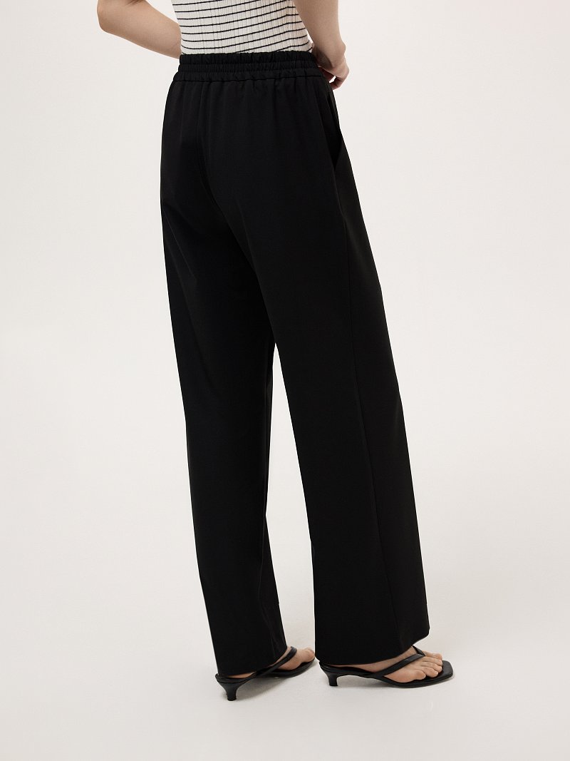 Костюмные брюки на резинке