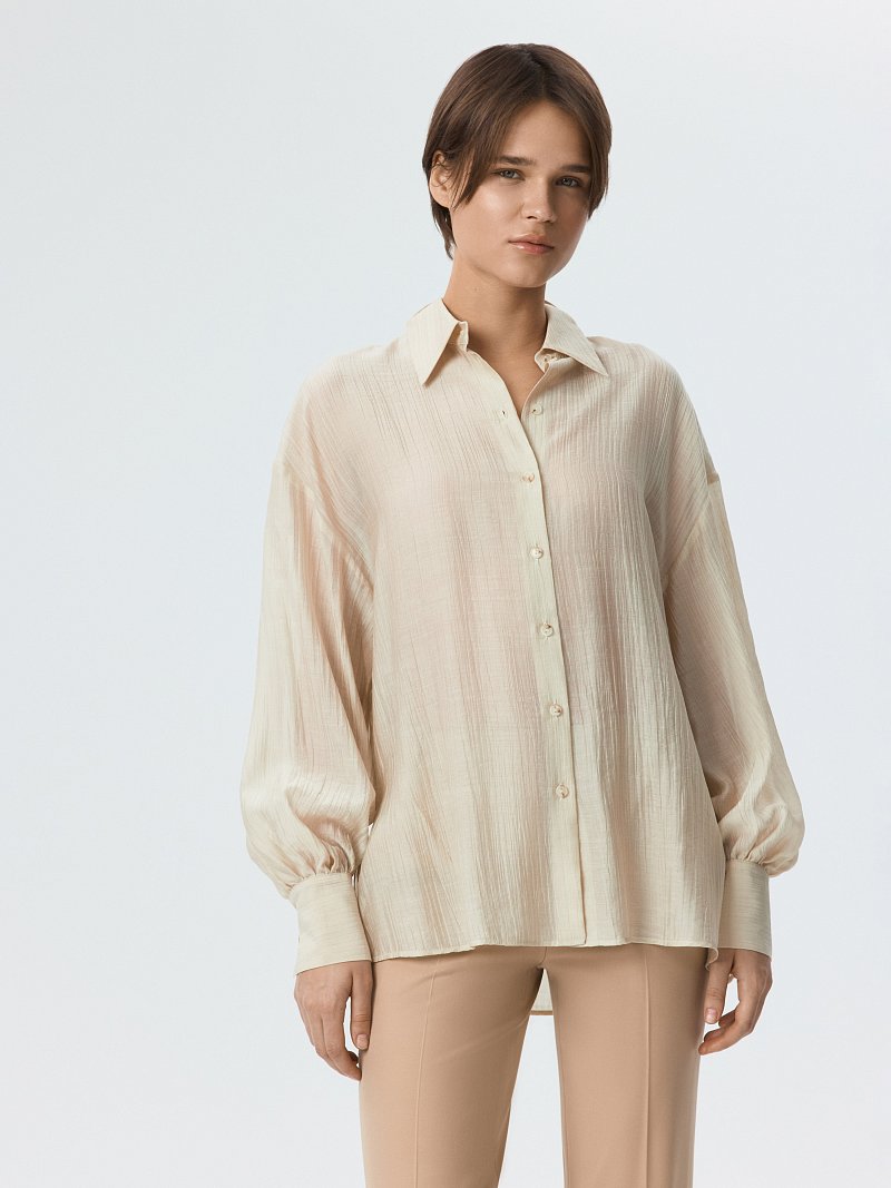 Блуза из жатого тенселя