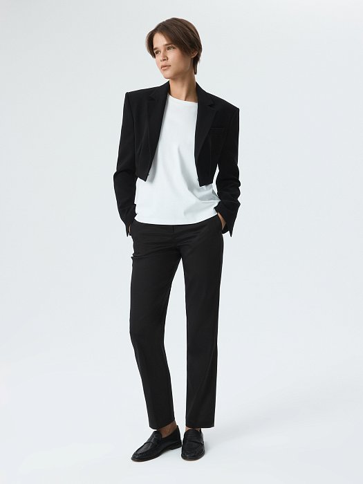 Зауженные брюки со стрелками (Р158): фото №2