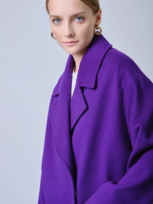 Пальто оверсайз из шерсти: фото №7