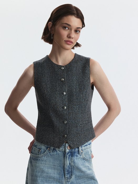 Жилет из твида: фото №3