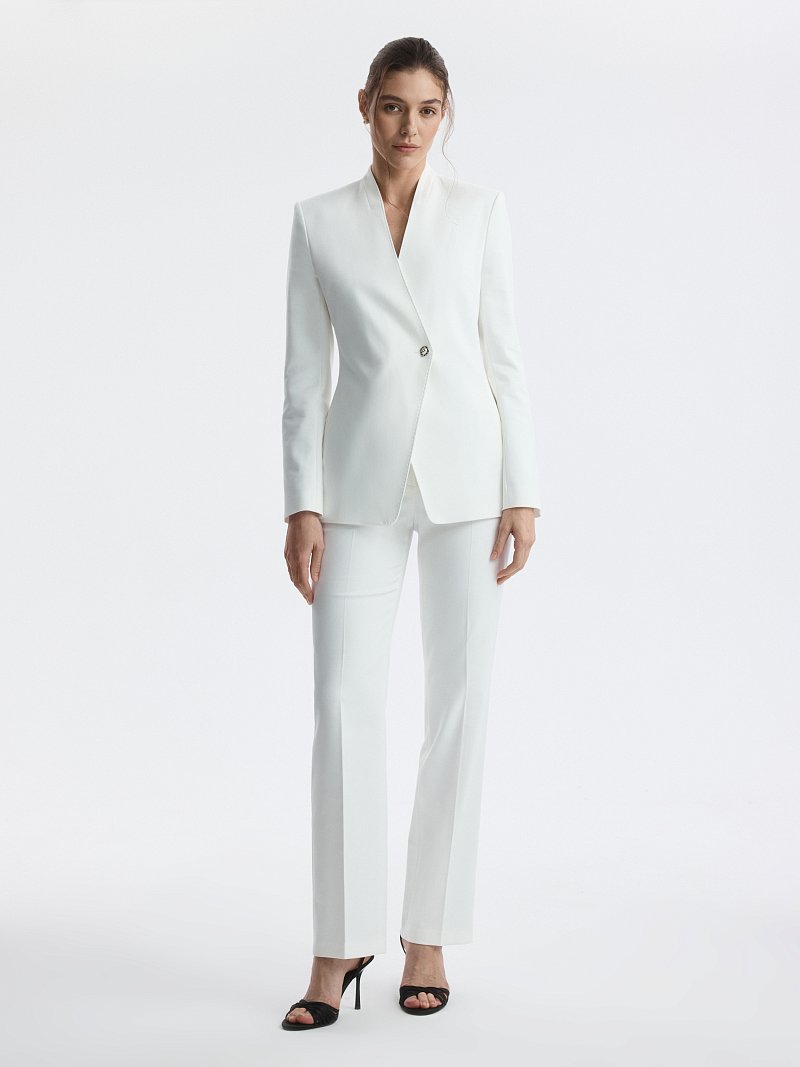 Приталенный жакет из хлопка