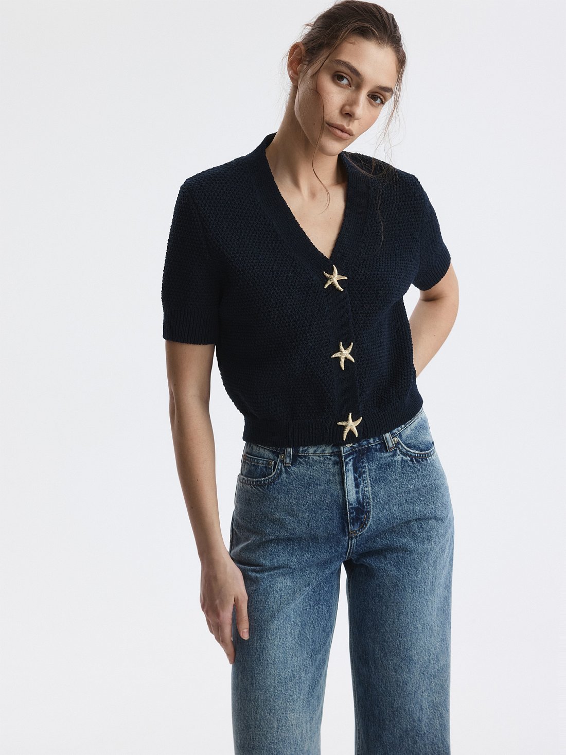 Кардиган с короткими рукавами: фото №1